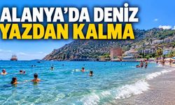 Antalya'da deniz havadan sıcak: Alanya 28,5 derece