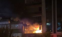 9 katlı binada yangın: 5 kişi dumandan etkilendi