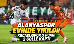 Alanyaspor evinde yıkıldı! Kocaelispor 3 puanı 2 golle kaptı