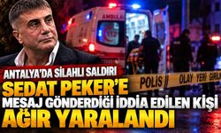 Antalya'da silahlı saldırı: Sedat Peker'e mesaj gönderdiği iddia edilen kişi ağır yaralandı