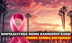 Konyaaltı'nda meme kanserine karşı zumba