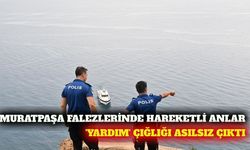 Muratpaşa falezlerinde asılsız ihbar ekipleri seferber etti