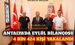 Antalya'da eylül ayında aranan 4 bin 424 kişi yakalandı