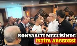 Konyaaltı Belediye Meclisi'nde istifa gerginliği ve arbede