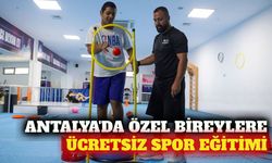 Antalya'da özel bireyler için ücretsiz spor kursu başladı