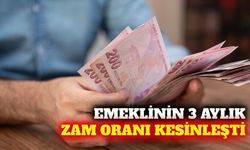 Emeklinin 3 aylık zam oranı yüzde 5,56 olarak kesinleşti
