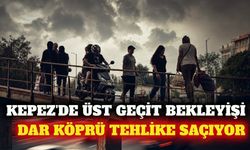 Kepez'de 3 yıllık üst geçit bekleyişi tehlike saçıyor
