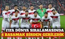 Türkiye FIFA dünya sıralamasında 4 basamak geriledi