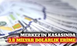 Merkez Bankası toplam rezervlerinde 3,8 milyar dolar düşüş