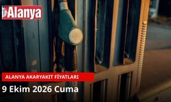 Alanya akaryakıt fiyatları 9 Ekim 2026: Benzin 86,98 TL
