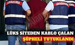 Alanya'da lüks siteden kablo çalan şüpheli tutuklandı