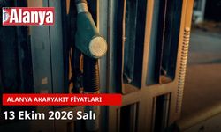 Alanya akaryakıt fiyatları 13 Ekim 2026: Benzin 86,02 TL