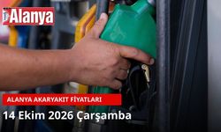 Alanya akaryakıt fiyatları 14 Ekim 2026: Benzin 86,12 TL