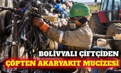 Bolivya'da çiftçi çöpten günde 150 litre yakıt üretiyor