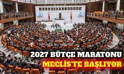 2027 yılı bütçe teklifi TBMM'de: Görüşmeler 21 Ekim'de