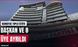 Kemer Belediye Başkanı ve 8 meclis üyesi CHP'den istifa etti