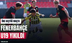 Fenerbahçe U19 öne geçtiği maçta Slavia Prag'a yenildi