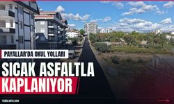 Payallar'daki okul yollarına 3,5 kilometrelik sıcak asfalt
