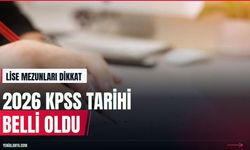 2026 KPSS Ortaöğretim sınavı 25 Ekim'de yapılacak