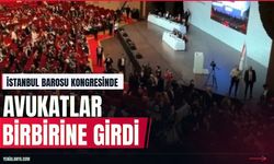 İstanbul Barosu genel kurulunda avukatlar arasında arbede