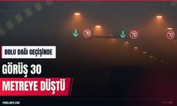 Bolu otoyolunda yoğun sis: Görüş 30 metreye düştü