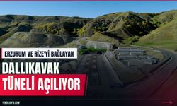 Erzurum-Rize hattında Dallıkavak Tüneli açılıyor
