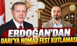 Erdoğan'dan Darı'ya Nomad Fest kutlaması