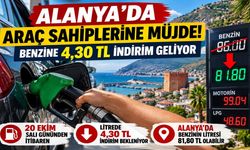 Alanya’da araç sahiplerine müjde! Benzine 4,30 TL indirim geliyor, gözler mazotta