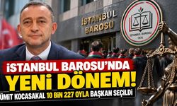 İstanbul Barosu'nda yeni dönem! Başkanlık koltuğuna Ümit Kocasakal oturdu