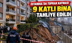 İstanbul'da korkutan toprak kayması! 9 katlı bina tahliye edildi