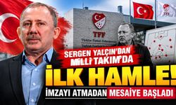 Sergen Yalçın'dan Milli Takım'da ilk hamle! İmzayı atmadan mesaiye başladı