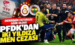 Derbinin faturası ağır oldu! PFDK'dan iki yıldıza men cezası