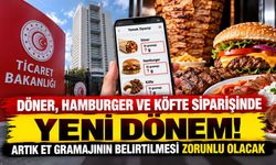 Döner, Hamburger ve Köfte Siparişlerinde Yeni Dönem!
