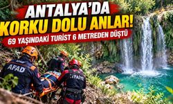 Antalya’da korku dolu anlar! 69 yaşındaki turist 6 metreden düştü