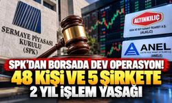 SPK'dan borsada dev operasyon! 48 kişi ve 5 şirkete 2 yıl işlem yasağı