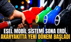 Eşel mobil sistemi sona erdi, akaryakıtta yeni dönem başladı