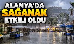 Alanya’da sağanak hayatı olumsuz etkiledi