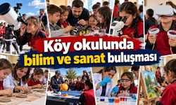 Köy okulunda bilim ve sanat buluşması