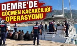 Demre'de göçmen kaçakçılığı operasyonunda 3 tutuklama