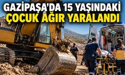 Gazipaşa’da iş kazası: 15 yaşındaki çocuk ağır yaralandı