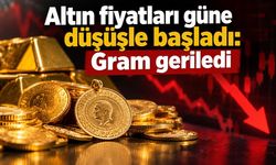 Altın fiyatları güne düşüşle başladı: Gram geriledi