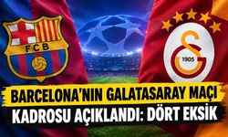 Barcelona'nın Galatasaray maçı kadrosu açıklandı: Dört eksik