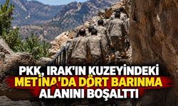 PKK, Irak'ın kuzeyindeki Metina'da dört barınma alanını boşalttı