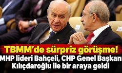 TBMM'de sürpriz görüşme! MHP lideri Bahçeli, CHP Genel Başkanı Kılıçdaroğlu ile bir araya geldi