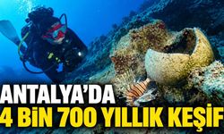 Antalya'da 4 bin 700 yıllık gemi batığı keşfedildi