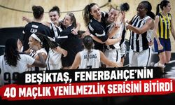 Beşiktaş, Fenerbahçe'nin 40 maçlık yenilmezlik serisini bitirdi