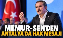 Memur-Sen Genel Başkanı Ali Yalçın Antalya'da kamu çalışanlarının taleplerini açıkladı
