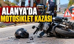 Alanya'da motosiklet kontrolden çıktı: 1 kişi yaralandı