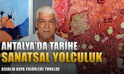 Antalya'da tarih öncesi kaya figürleri sanatla buluştu