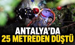 Antalya'da köprüden 25 metre düşen kişi kurtarıldı